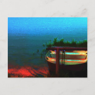 Let's Go Fishing Postcard