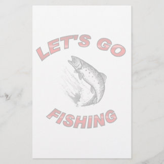 Lets go fishing stationery