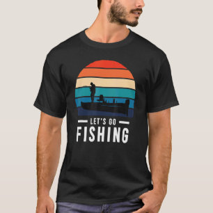 Let's Go Fishing Vintage Sunset T-Shirt