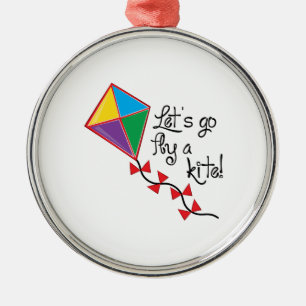 Lets Go Fly a Kite Metal Tree Decoration