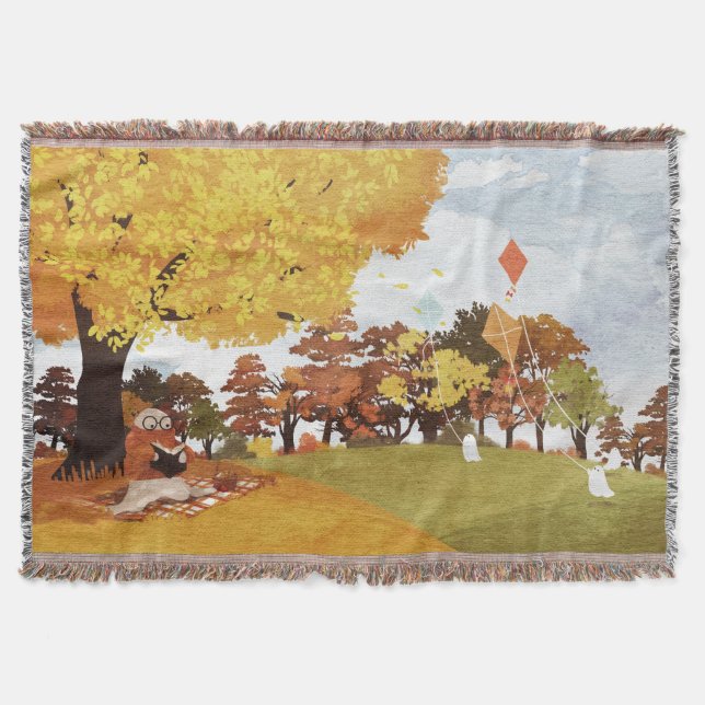 Let's Go Fly A Kite Throw Blanket (Front)