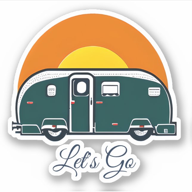 Let's Go! Fun Vintage Camper RV  (Front)