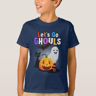 Let's Go GHOULS: Black and Orange Spooky Halloween T-Shirt