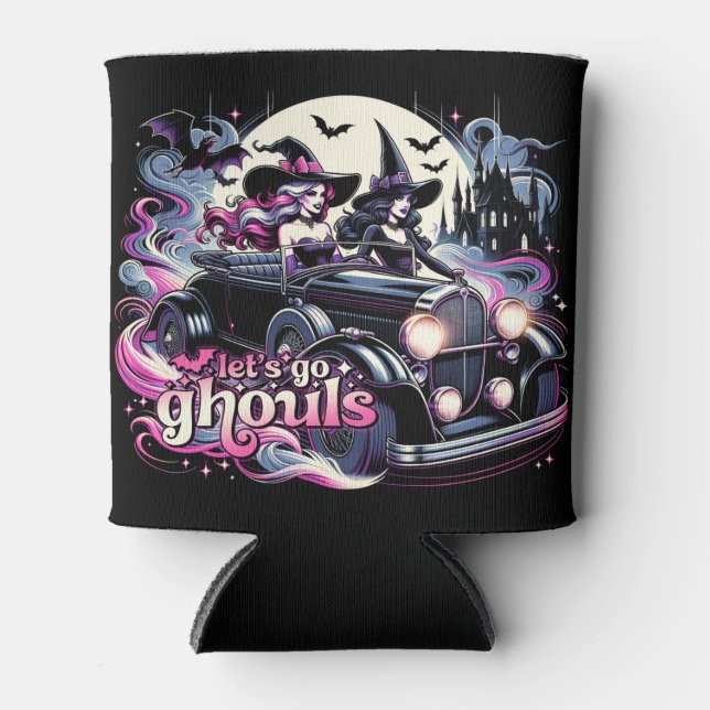 Let's Go Ghouls Can Cooler (Front)