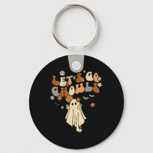 Let's Go Ghouls Comfy Halloween Cozy Autum Fall Key Ring