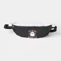 Lets Go Ghouls Cute Halloween Ghost Graphic Design