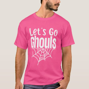 Let's Go Ghouls Dancing Skeleton Cowboy Western Ha T-Shirt