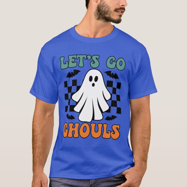 Let's Go Ghouls - Ghost - Funny Halloween T-Shirt (Front)