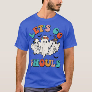 Let's Go Ghouls Groovy Retro Spooky Season Ghost H T-Shirt