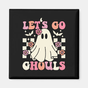 Let's Go Ghouls Halloween Ghost Costume Retro Groo Magnet