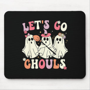 Let's Go Ghouls Halloween Ghost Costume Retro Groo Mouse Mat