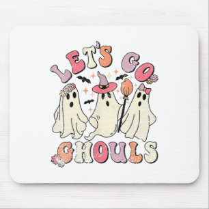 Let's Go Ghouls Halloween Ghost Outfit Costume Ret Mouse Mat