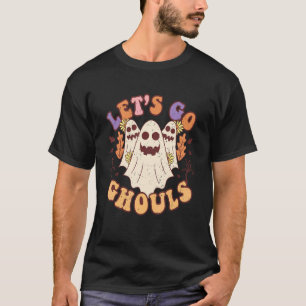 Let's Go Ghouls Halloween Ghost Outfit Costume Ret T-Shirt