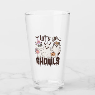 Let's Go Ghouls Halloween Glass