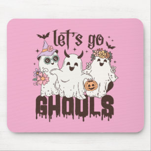 Let's Go Ghouls Halloween Mouse Mat