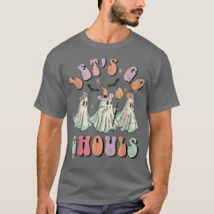 Let's Go Ghouls Halloween Spooky Bat Flower Funny T-Shirt