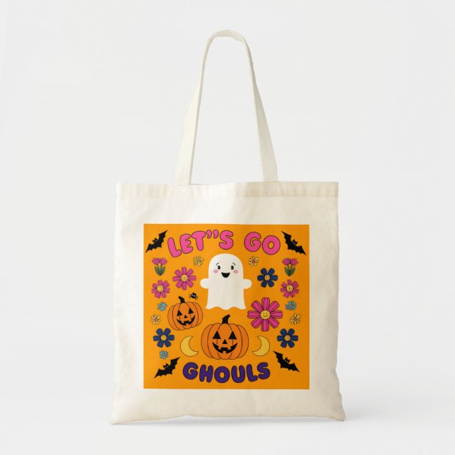 Let's go ghouls tote bag (Front)