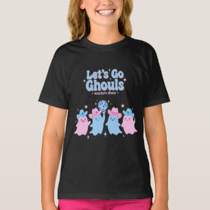 Let's Go Ghouls Western Disco Cowboy Ghost Stars A T-Shirt