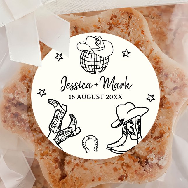 Let's Go Girl Nashville Bachelorette Party Classic Round Sticker (Creator Uploaded)