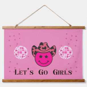 Let's Go Girls Bachelorette Party Decor Hanging Tapestry