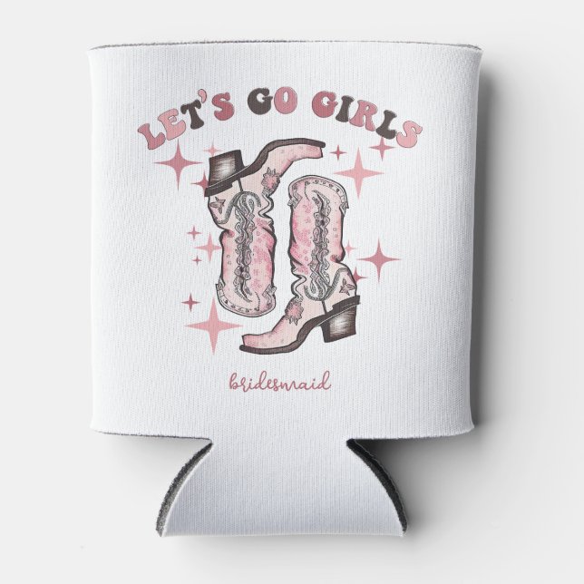 Let's Go Girls Bachelorette Party Favour Can Cooler (Front)