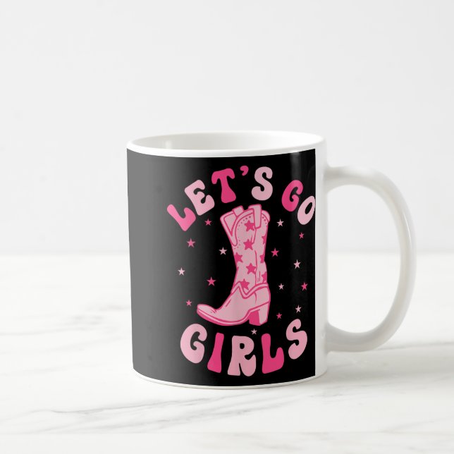 Let's Go Girls Bridesmaid Bride Squad Nashville Ba Coffee Mug (Right)