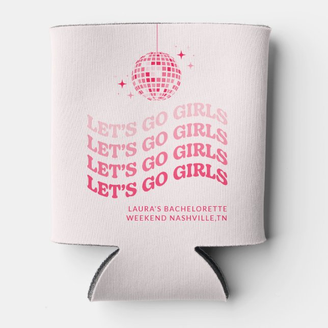 Let's Go Girl's Cooler Koozie (Front)