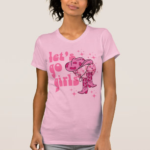 Lets Go Girls Disco Cowgirl Bachelorette Party  T-Shirt