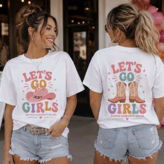 Let's Go Girls Nashville Bachelorette Last Rodeo Tri-Blend Shirt