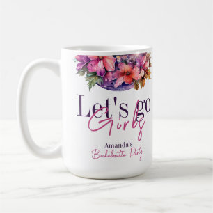 Let's Go Girls Pink Last Disco Bachelorette Party Coffee Mug