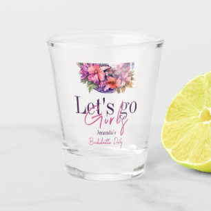 Let's Go Girls Pink Last Disco Bachelorette Party Shot Glass