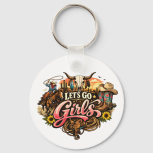 Lets Go Girls Rodeo Key Ring