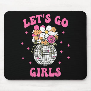 Let's Go Girls Team Bride Floral Disco Bachelorett Mouse Mat