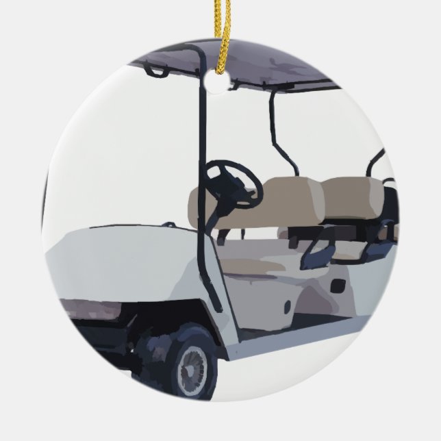 Let's Go Golfing Ceramic Tree Decoration (Front)