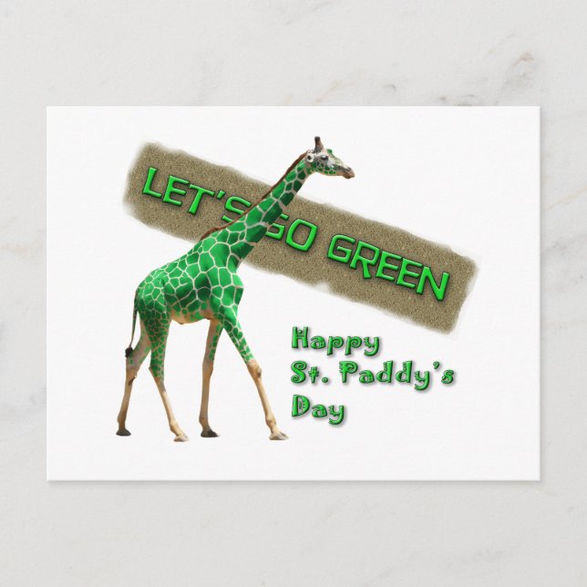 LET'S GO GREEN POSTCARD (Front)