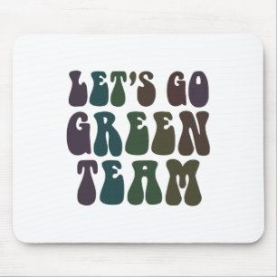 Let's Go Green Team Retro War Game 60's Summer Cam Mouse Mat