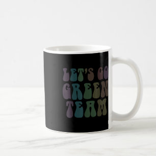 Lets Go Green Team Retro War Game 60s Summer Camp  Coffee Mug