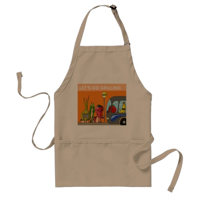 Let's Go Grilling Kawaii style Standard Apron (Front)