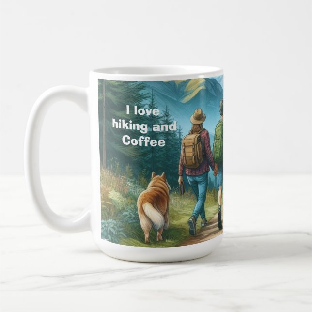 Lets Go Hiking  Coffee Mug (Left)