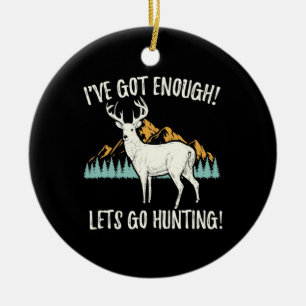 Let's Go Hunting Ceramic Tree Decoration