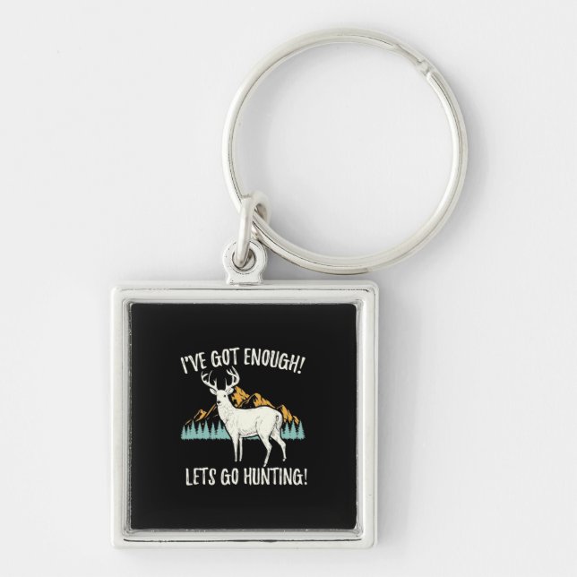 Let's Go Hunting Key Ring (Front)
