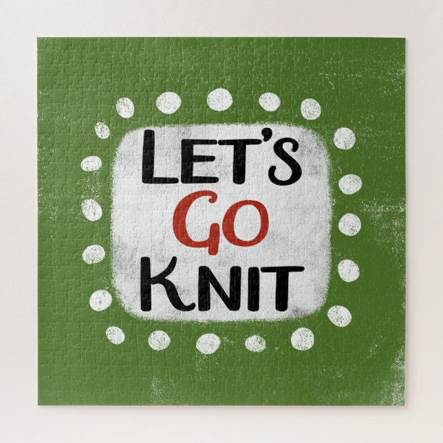 Let's Go Knit Jigsaw Puzzle (Vertical)