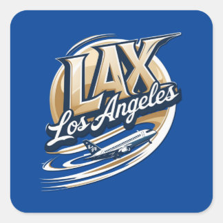 Let's Go LAX Airport Code Sticker