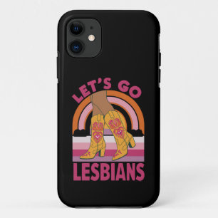 Let's Go Lesbians LGBTQ Pride Month Cowgirl iPhone 11 Case