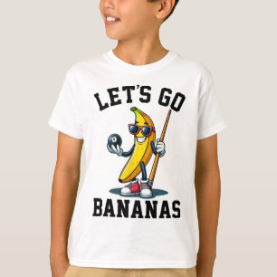 Lets Go Nanas Vintage Nana Playing Billiards Lover T-Shirt