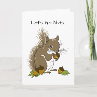Let's Go Nuts On Each Other - Cheeky Valentine Holiday Card