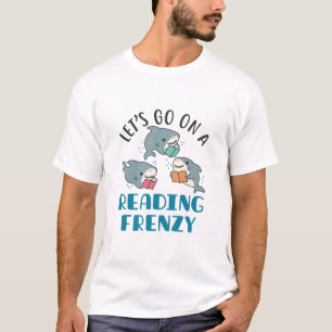 Let's Go On a Reading Frenzy Teacher Shark T-Shirt