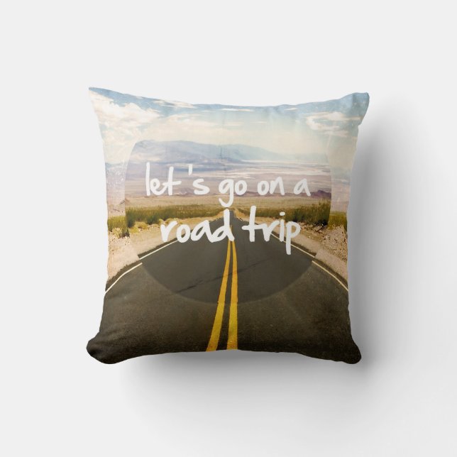 Let's go on a road trip cushion (Front)