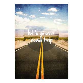Let's go on a road trip photo print