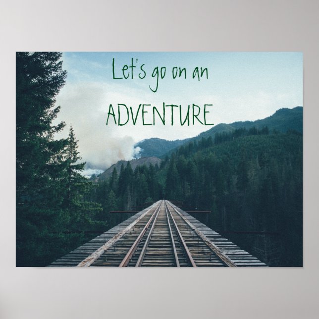 Let's go on an Adventure Motivational Poster (Front)